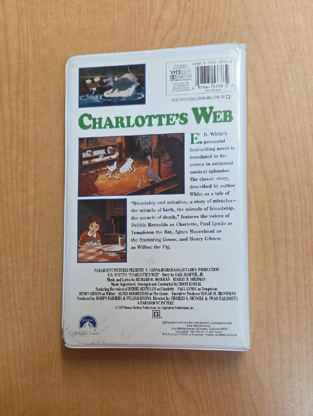 Charlotte's Web Book, Dvd, Vhs,‎ Pin And Babe Book